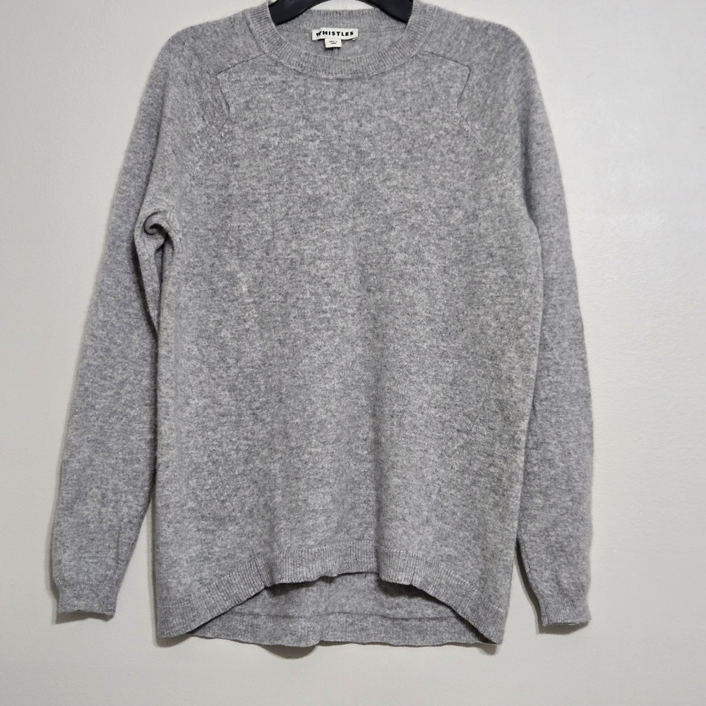 Whistles 100% Cashmere Womens Sweater Grey S